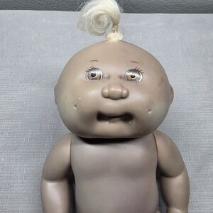Cabbage Patch Kids Mattel's First Edition Brown Eyes Blonde Hair Hard Plastic